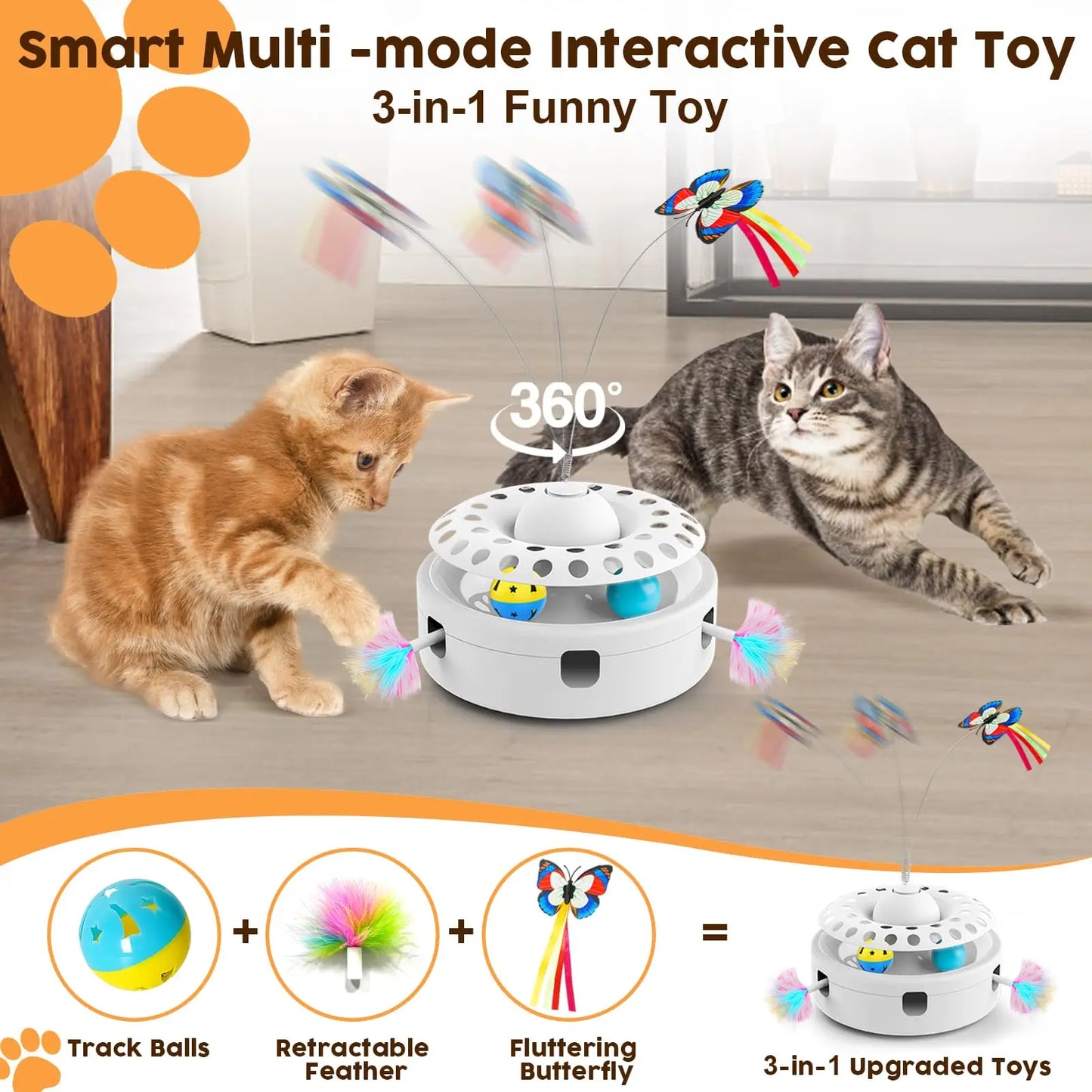 3-in-1 Interactief Katten Speelgoed